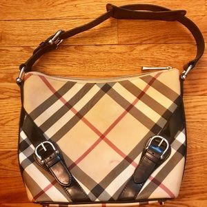 Authentic Burberry Nova Check Shoulder Handbag